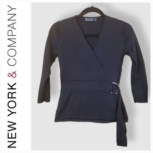 New York & Company | V-Neck Wrap Blouse